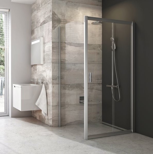 Ravak Zuhanyfal BLPS-90 f�nyes kr�m-transparent