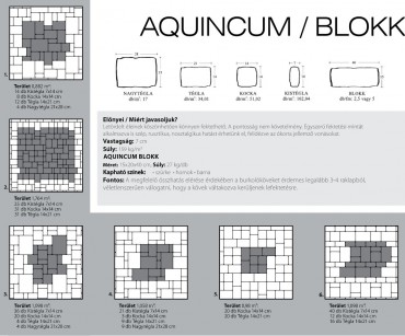 KK Kavics Project Aquincum Blokk szrke 15x20x40 cm