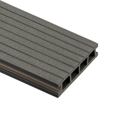 WPC teraszburkolat, Bergdeck, csiszolt fellet, Fekete, 2,4 m/szl, 15 cm x 25mm BD1002