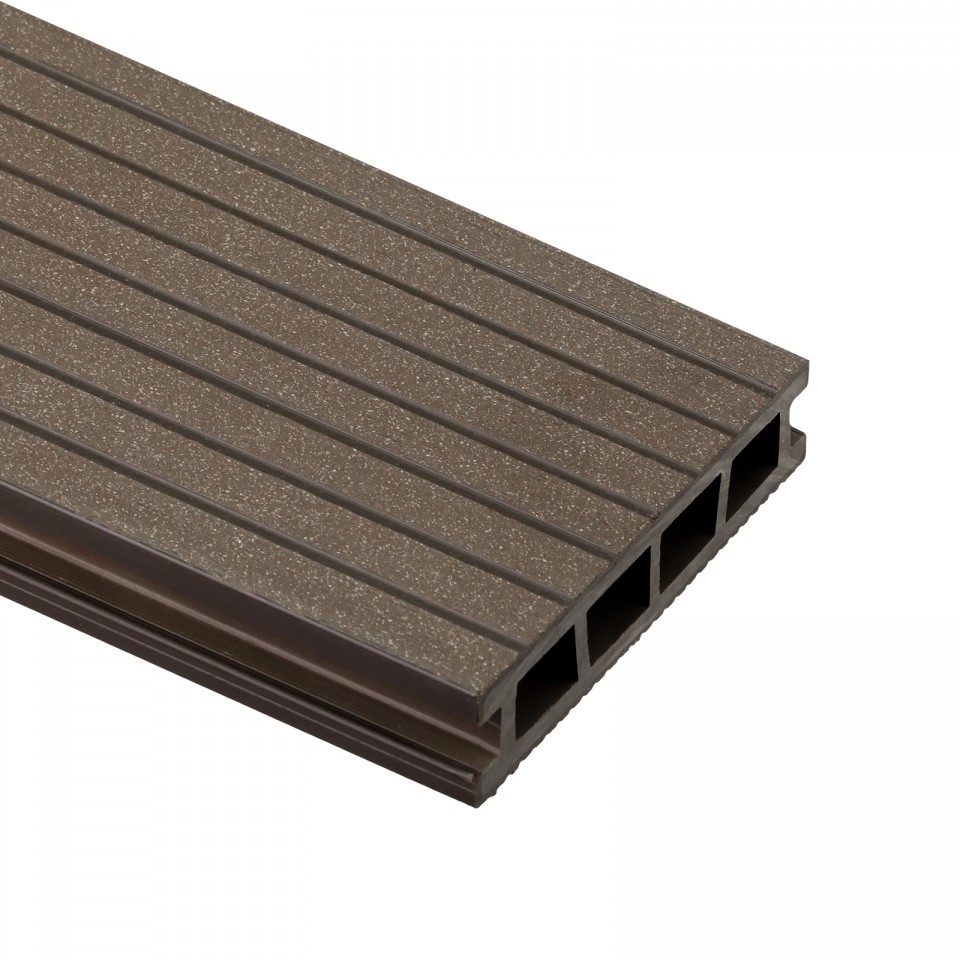 Bergdeck WPC teraszburkolat csiszolt fellet, di, 2,40 m/szl, 15 cm x 25mm BD1003