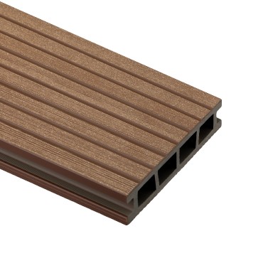 Bergdeck WPC teraszburkolat csiszolt fellet, gesztenye, 2,40 m/szl, 15 cm x 25mm BD1004