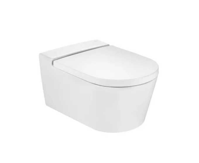 Roca Inspira round WC wall-hung white 560x370 mm