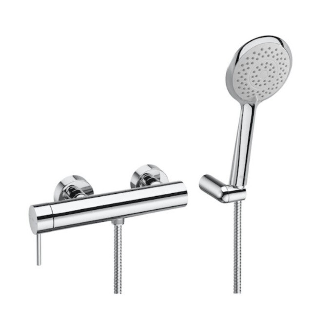 Roca Lanta Kever�csaptelep k�dhoz �s zuhanyhoz k�zizuhannyal, g�gecs�vel �s zuhanytart�val