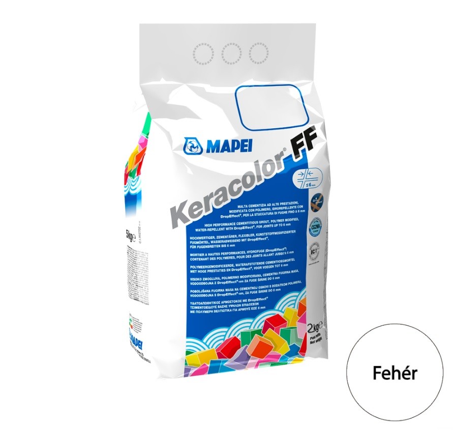 Fug�z�, Mapei, Keracolor FF Flex Nr.100 Feh�r, 2 kg (6 mm-ig)