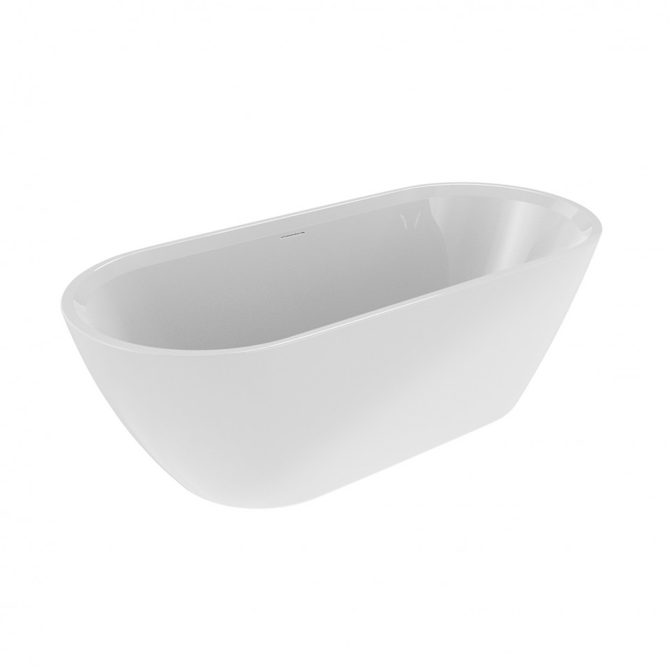 Riho Inspire trben ll kd, szifonnal 180x80 cm, fnyes fehr, B085001005