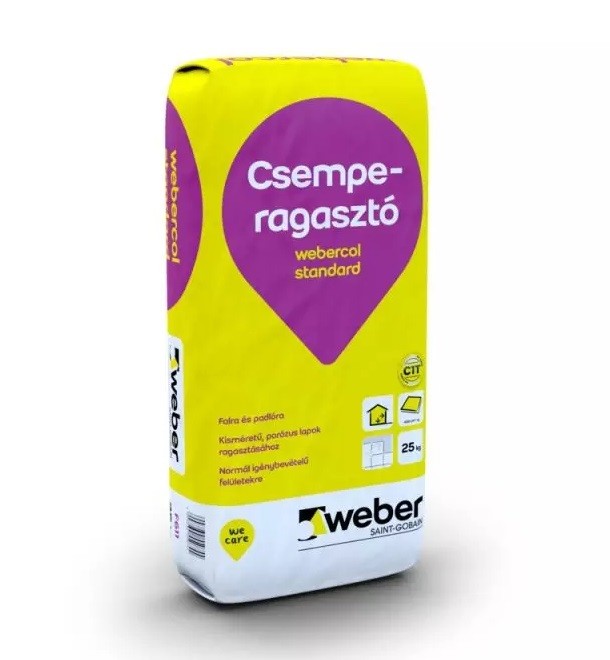 Csemperagaszt�, Weber Col F611 Standard, 25 kg (C1T) 