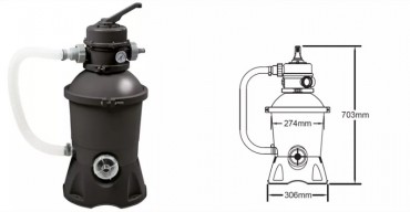 Wellis Lagoon Basic Medence homokszrvel mistry mints 460x90 cm
