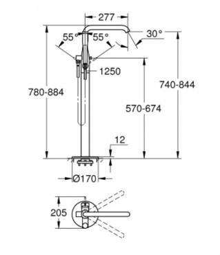 Grohe Essence Kdcsaptelep egykaros, szabadonll kdhoz, warm sunset, 23491DA1