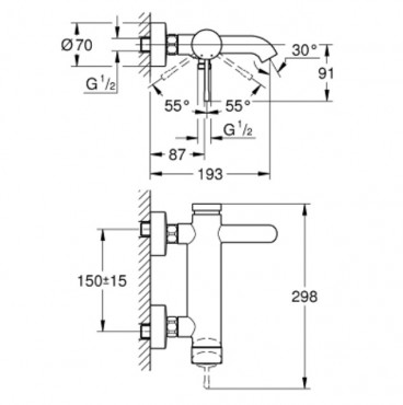 Grohe Essence New Kdcsaptelep warm sunset, 33624DA1