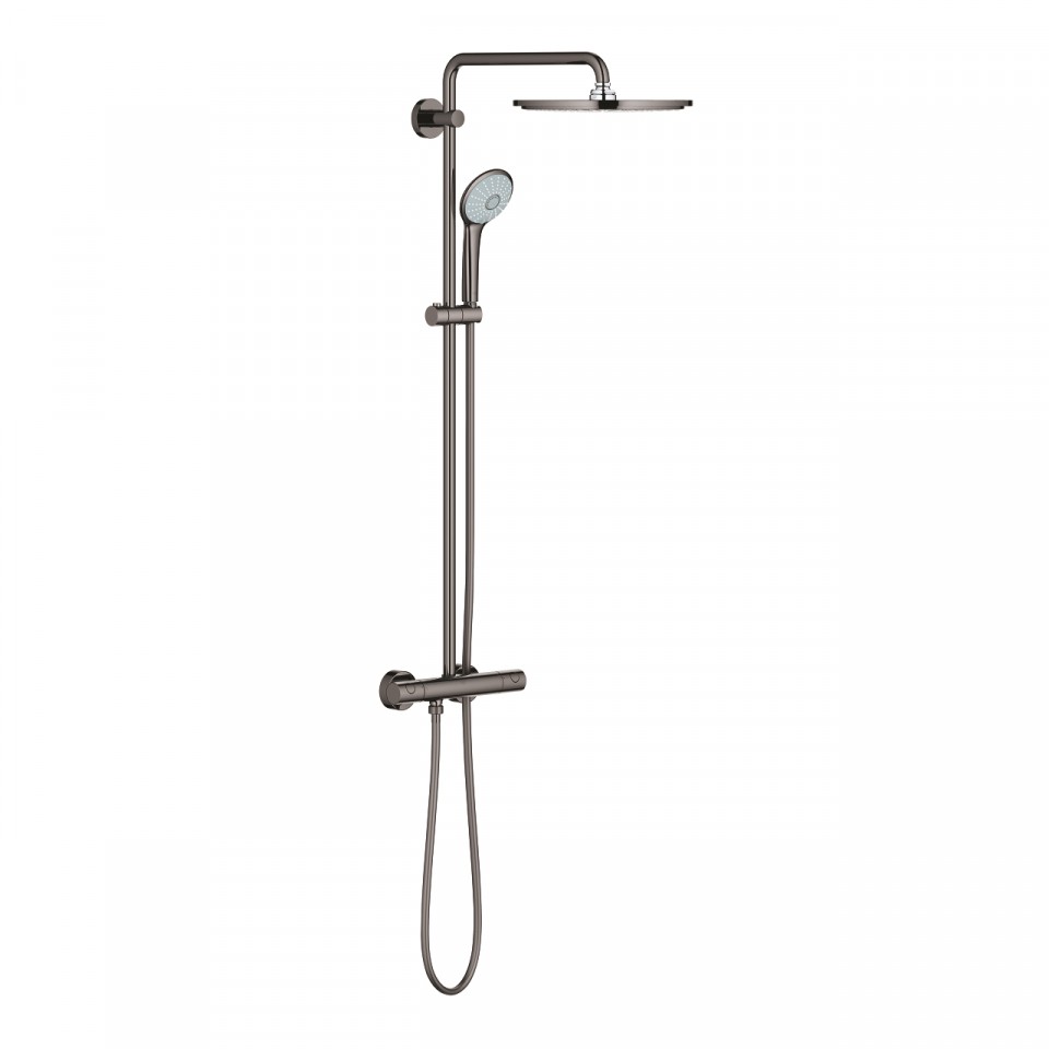 Grohe, Euphoria 310, 26075A00 Zuhanyrendszer termoszttos csapteleppel, hard graphite, 1,75 m