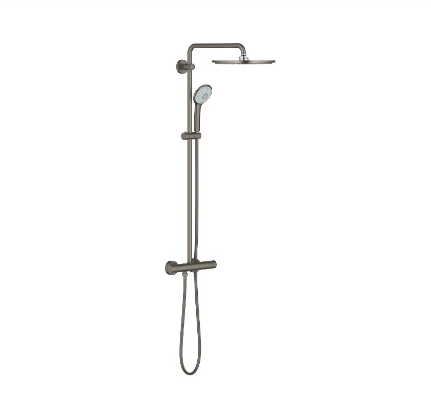 Grohe Euphoria 310, 26075AL0 Zuhanyrendszer termoszttos csapteleppel, brushed hard graphite, 1,75 m