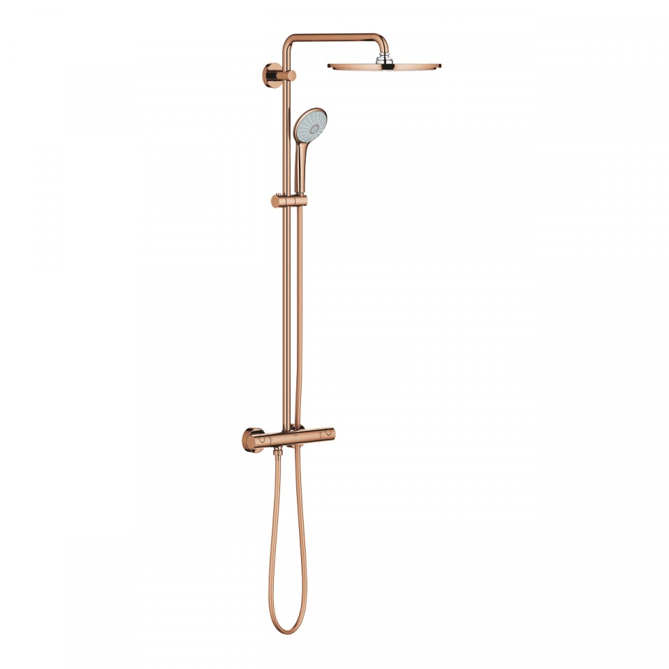 Grohe Euphoria 310 Termoszt�tos zuhanyrendszer Rainshower Cosmopolitan 310 f�m fejzuhany, warm sunset 26075DA0