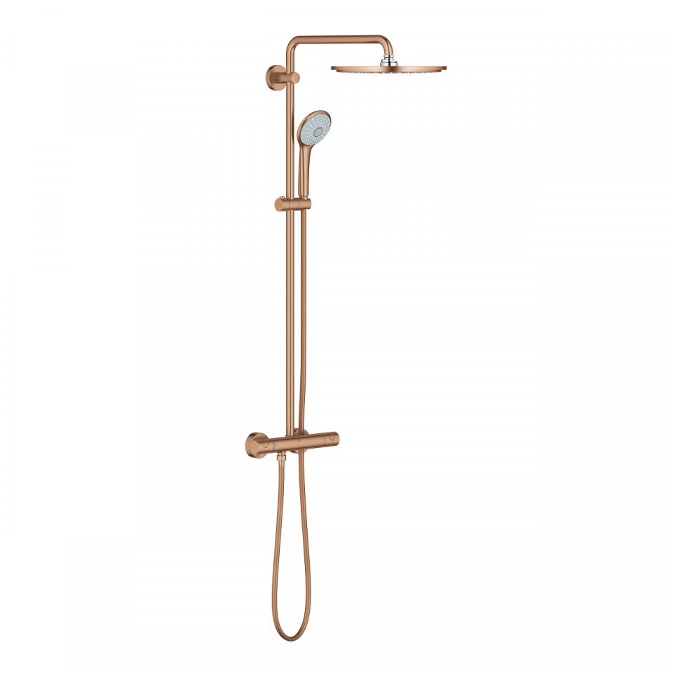 Grohe, Euphoria 310 termoszt�tos zuhanyrendszer Rainshower Cosmopolitan 310 f�m fejzuhany, brushed warm sunset, 26075DL0