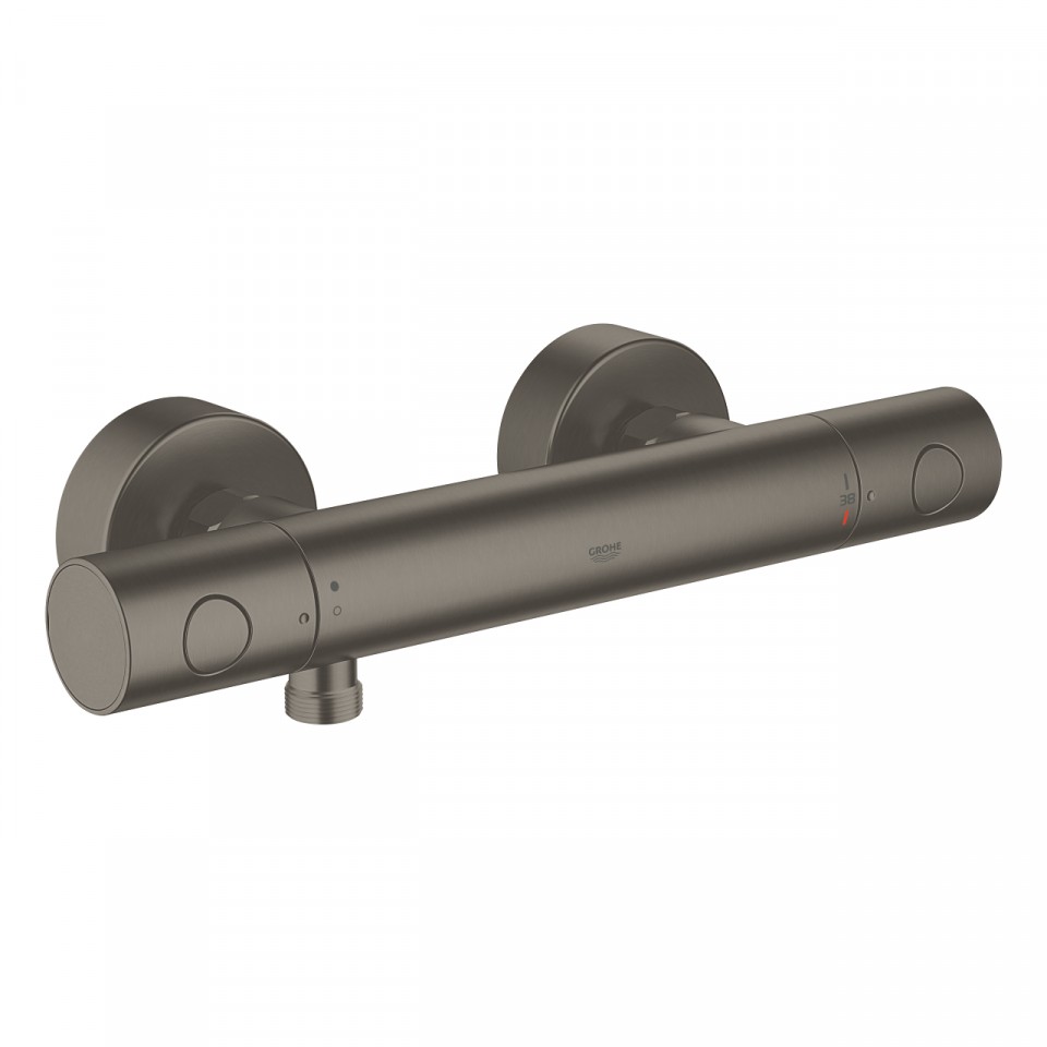 Grohe Grohtherm 1000 Cosmopolitan M, Termoszttos zuhanycsaptelep 34065AL2, brushed hard graphite