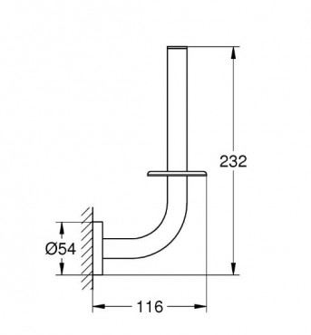 Grohe Essentials Tartalk WC-papr tart, brushed warm sunset, 40385DL1