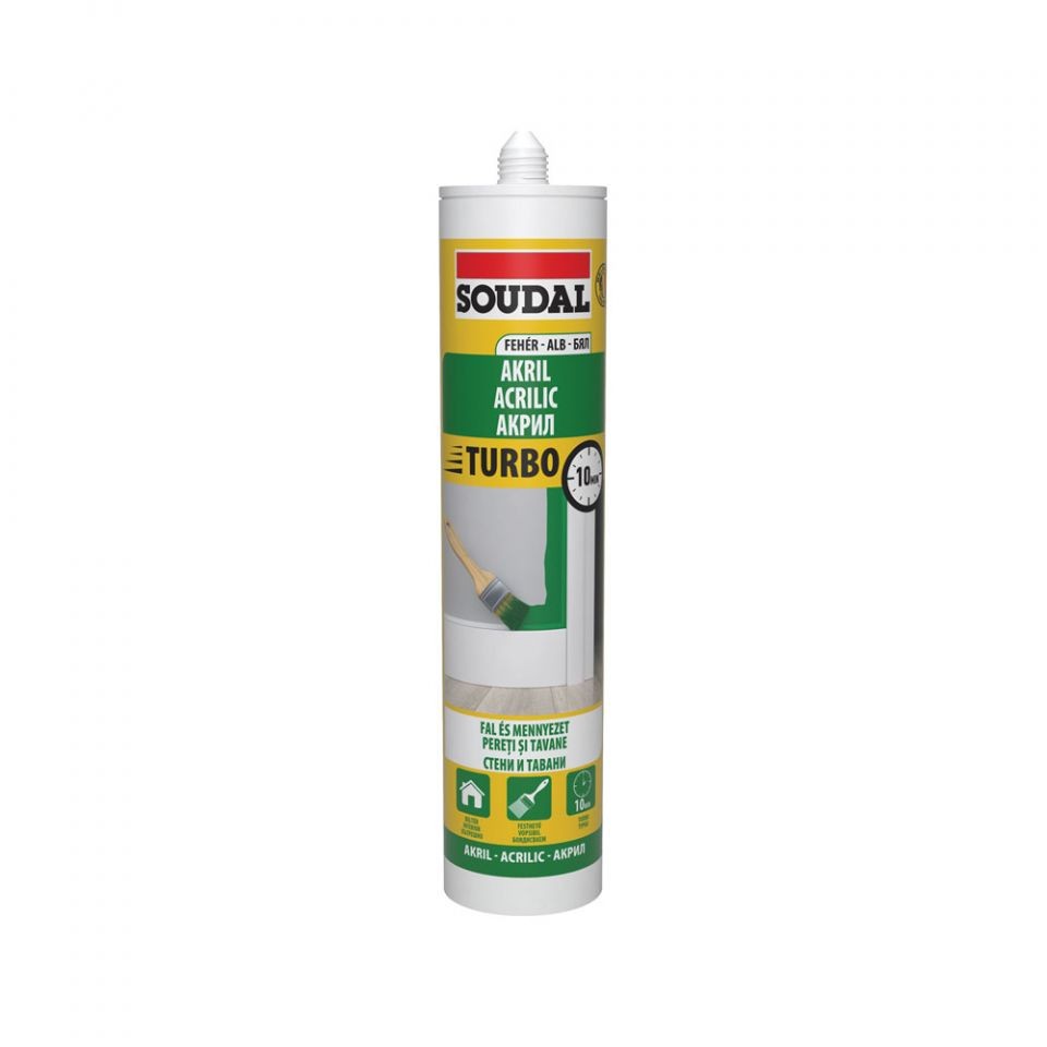 Soudal Turbo Acryl HU/RO/BG 280 ml (12 darab/karton)