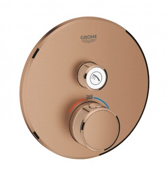 Csaptelep, Grohe, Grohetherm SmartControl 29118DL0, termoszttos, brushed warm sunset, 1 fogyaszts