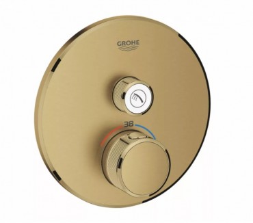 Grohe GRT SmartControl THM termosztt kerek, 1 fogyaszts 29118GN0, cool sunrise csiszolt