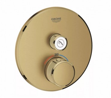 Csaptelep, Grohtherm SmartControl 29118GN0, termoszttos, 1 fogyaszts, brushed cool sunrise
