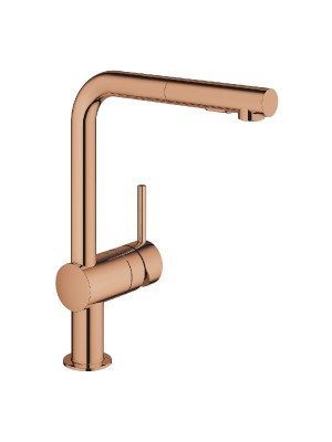 Grohe Minta OHM egykaros mosogat csaptelep L, dual spray, warm sunset 30274DA0