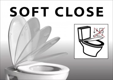 WC �l�ke, Roca Adele A80129000P, Soft Close - lass� z�r�d�s�, feh�r