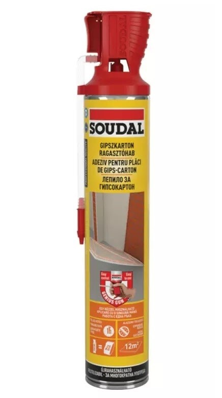 Soudal Gipszkarton Ragaszt�hab 750 ml 