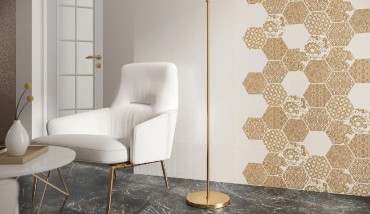 Paradyz Shiny Lines Bianco Hexagon Gres matt csempe 19,8x17,1 G1 0,82 m2/cs