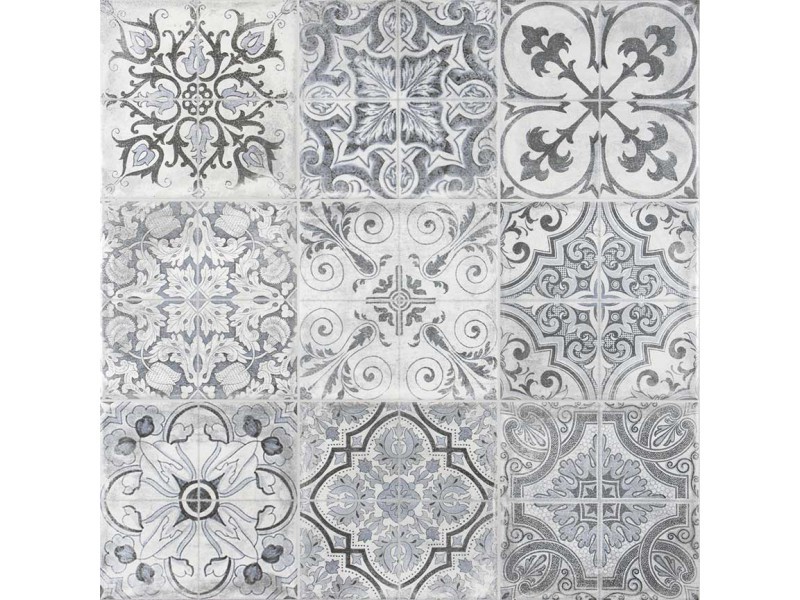 Dekorcsempe, Geotiles, Manises 1, matt 60,8x60,8 cm, 15-440-001-7602