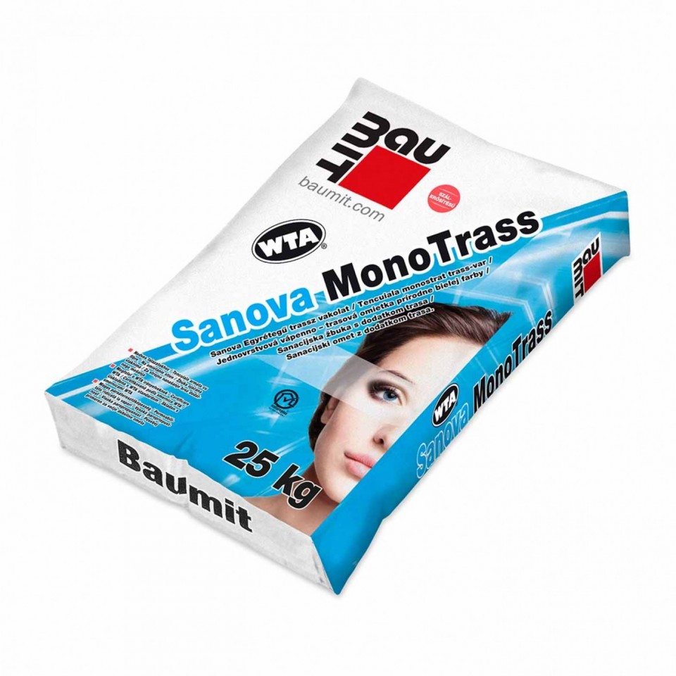 Vakolat, Baumit, Sanova MonoTrass, egyrteg trassz vakolat, 25 kg