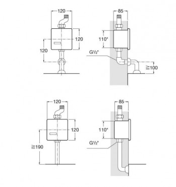 Roca Sentronic-s Ventil AC 100-240V