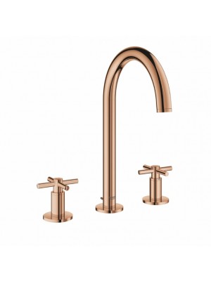 Grohe 20008DA3 Atrio New Classic 3 lyukas mosdcsaptelep, X fogantyval, 1/2 warm sunset