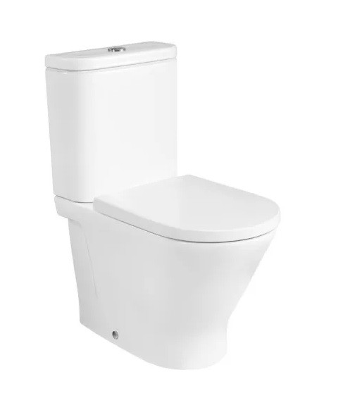 WC, Roca, The Gap Round A3420N7000, �ll�, monoblokkos, rimless (perem n�lk�li), m�ly�bl�t�s�