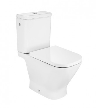 WC, Roca, The Gap A342479000, �ll�, monoblokkos, rimless - perem n�lk�li, m�ly�bl�t�s�