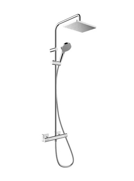 Hansgrohe Vernis Shape Showerpipe 230, 1 jet 26286000 Termoszttos zuhanyrendszer, 1,60 m