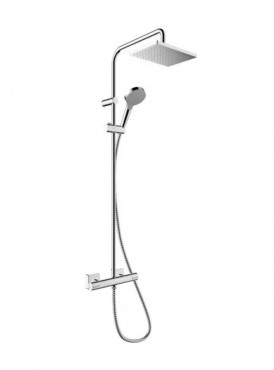Hansgrohe Vernis Shape Showerpipe 230, 1 jet 26286000 Termoszttos zuhanyrendszer, 1,60 m