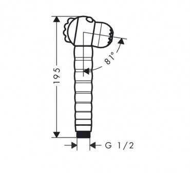 Hansgrohe Jocolino Gyerek kzizuhany oroszln, 2 jet,  28760210