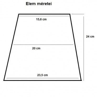 KK Kavics Lisszabon Tmfal kristly 20x15,3/23,1 cm