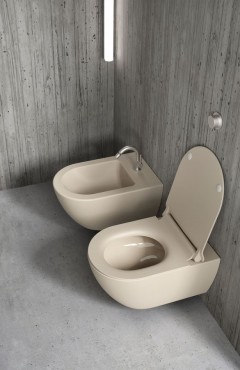Sapho GSI Pura fali WC, Swirlflush, 55x36 cm matt krtafehr
