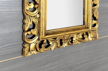 Sapho Samblung t�k�r fa kerettel, 40x70cm, arany
