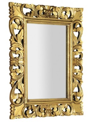 Sapho Samblung tükör fa kerettel, 60x80cm, arany