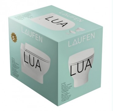WC, Laufen, Lua H8660810000001, fali, rimless (perem n�lk�li), m�ly�bl�t�s�, �l�k�vel