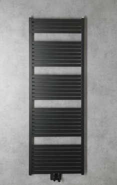 Sapho Aqualine Tondi frdszobai raditor, kzps bektssel, 600x1690 mm, matt fekete