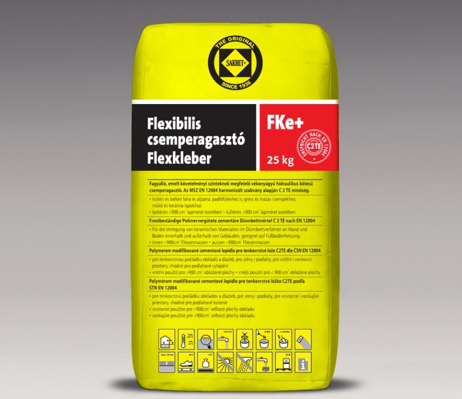 Sakret FKE+ Flexibilis csemperagaszt (C2TE) 25 kg