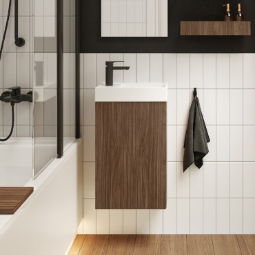 Elita Young Basic k�zmos� szekr�ny szett, 1 ajt�s,  40 cm, Lincoln Walnut (di�)