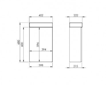 Elita Young Basic k�zmos� szekr�ny szett, 1 ajt�s,  40 cm, Lincoln Walnut (di�)
