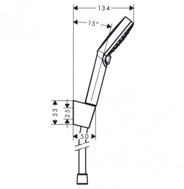 Hansgrohe Crometta Vario Porter szett 1250mm, 26691400