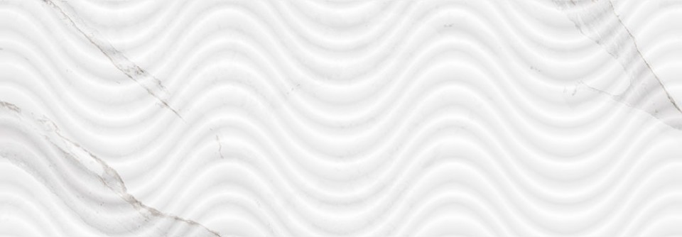 Dekorcsempe, Geotiles rlv. Asaro Blanco, f�nyes rett. 30x90 cm, 31-872-012-8888