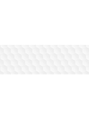 Dekorcsempe, Geotiles Niseko Blanco, matt, rett 30x90 cm