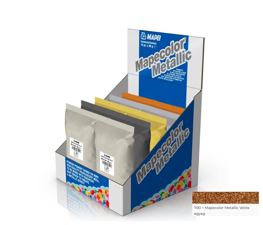 Mapei Mapecolor Metallic Metflfny porpigment vrs agyag (rz) 90 g