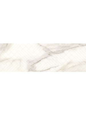 Paradyz Calacatta Sparkle Gold Inserto fnyes csempe 29,8X89,8 G1
